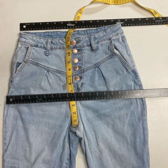 WILD FABLE Women’s Button Fly Retro Style Jeans Blue Size 10 Inseam 25.5 - Picture 8 of 10